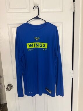 Nike Dallas Wings Blue Long Sleeve Dri-FIT Tee